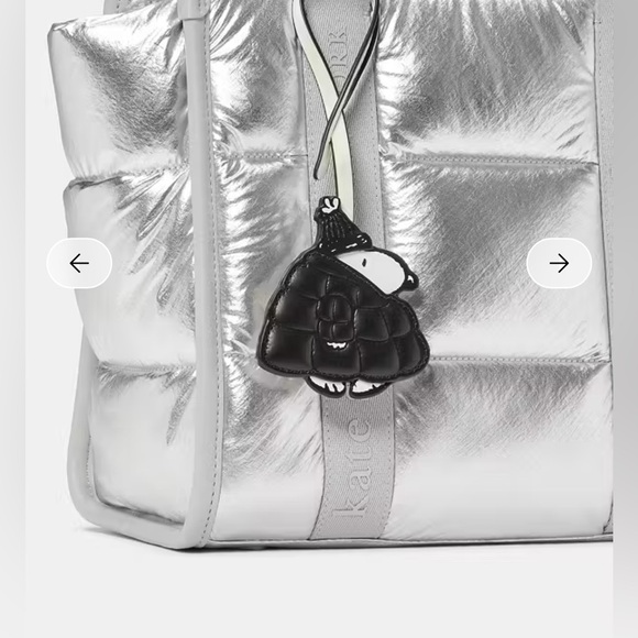 kate spade x snoopy puffer key charm (black) - Picture 2 of 3